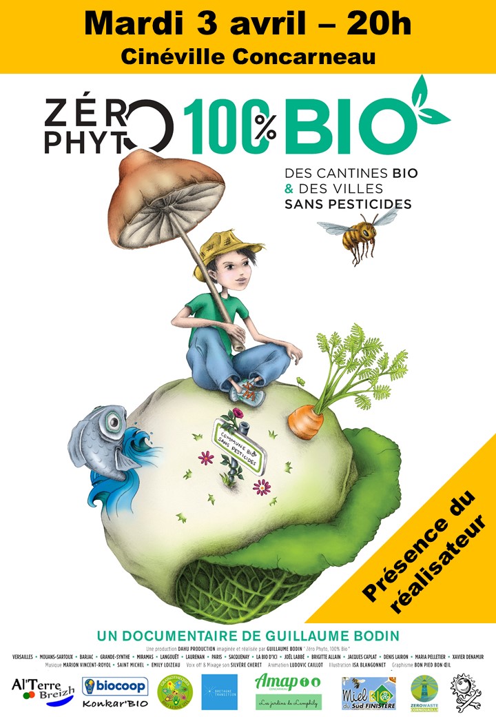 ciné-débat "Zéro phyto, 100% bio" // 3 avril // Concarneau