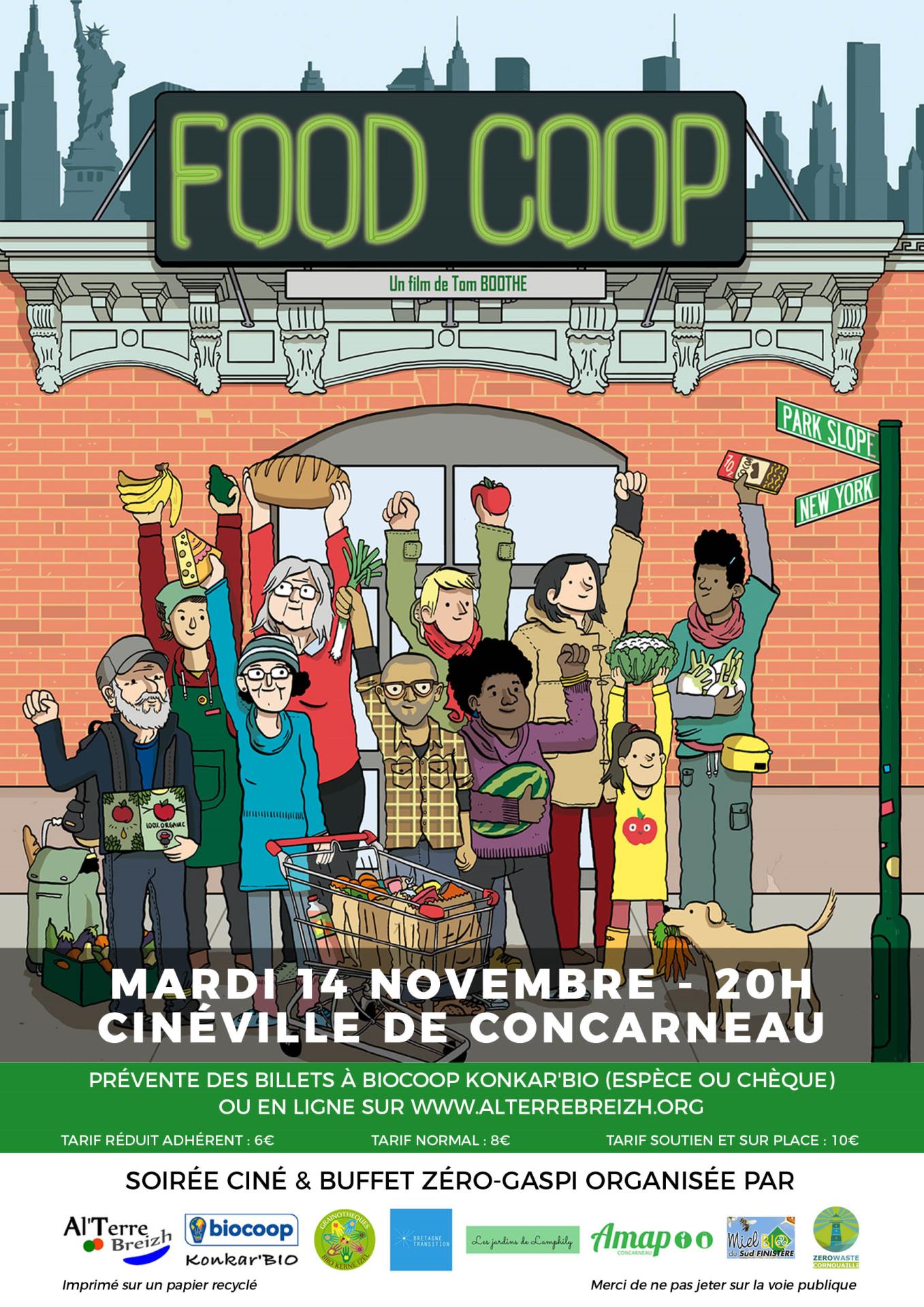 ciné et buffet zéro gaspi // 14 novembre à Concarneau