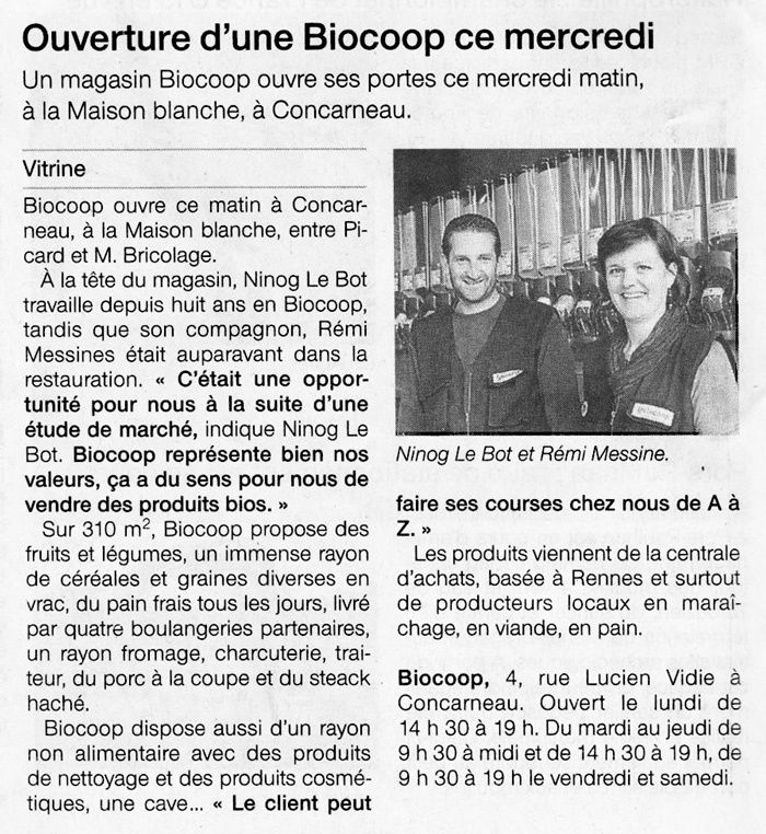 Ouest-France 20 mai 2015